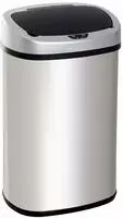 AUTOMATIK M&uuml;lleimer Abfalleimer mit Infrarotsensor K&uuml;che Silber 58L / 48L
