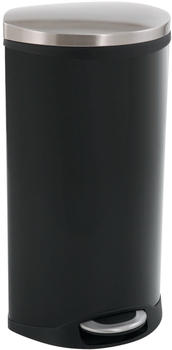 Eko Shell bin Tretmülleimer oval schwarz 30 L