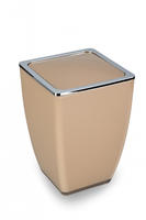 TrendLine Kosmetikeimer Cube 5 l taupe M&uuml;lleimer Schwingdeckeleimer Badeimer