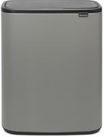 Brabantia 223129, Brabantia Bo Touch Bin 60 Liter Mineral Concrete Grey
