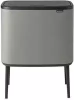 brabantia 127229, brabantia Bo Touch Bin Mineral Concrete Grey 3 x 11 L