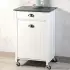 Kesper Küchenwagen mit Mülltrennung weiß