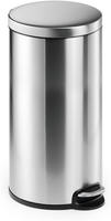 Durable 340323 Papierkorb Metall Silber 30 Liter
