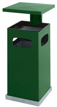 V-Part Ascher-Papierkorb mit abnehmbarem Dach 70l Grün (31021727)