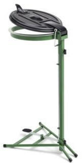 Certeo Business Equipment GmbH Certeo Abfallsackhalter für 120-l-Sack - Pedal-Standgestell - grün Kunststoffdeckel