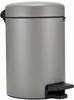 Brabantia 126260, Brabantia 126260 Mülleimer 3 l Rund Kunststoff Grau (126260)