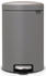 Treteimer Newicon 12 L mit Kunststoffeinsatz - Mineral Concrete Grey