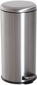 HomCom Pedal-M&uuml;lleimer 30 L silber (851-013)