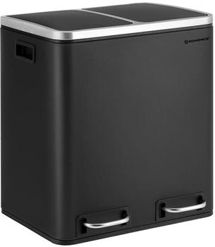 Songmics 30 L mit 2 F&auml;chern (2 x 15 L) schwarz