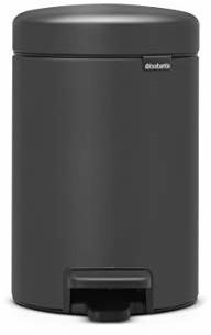 Brabantia Treteimer Newicon 3 L mit Kunststoffeinsatz - Mineral Infinite Grey