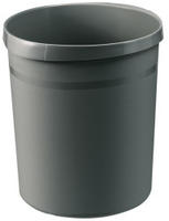HAN 18190-191, HAN Papierkorb GRIP, 18 Liter, rund, dunkelgrau