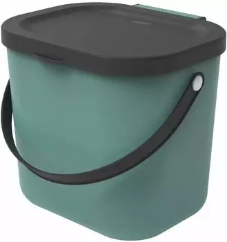 Rotho Albula Biomülleimer 6L dunkelgrün