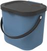 Rotho Mülleimer Albula 1030306161, Horizon blue, aus Kunststoff,...