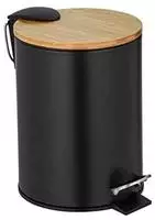 WENKO Treteimer Mod. Tortona Schwarz matt Easy-Close Absenkautomatik 24696100