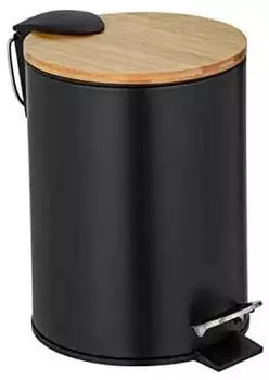 Wenko Tortona Treteimer Easy-Close 3 L schwarz matt