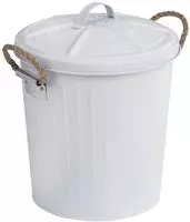 WENKO GARA Kosmetikeimer 6 Liter, Wei&szlig; matt