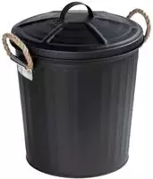WENKO GARA Kosmetikeimer 6 Liter, Schwarz matt