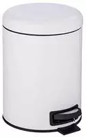 WENKO Kosmetik-Treteimer Mod. Leman Wei&szlig; 5L mit herausnehmbarem Einsatz 24678100