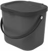 Rotho Abfallbehälter 6 Liter Albula | grau | Kunststoff, Kunststoff | Maße...
