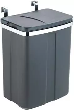 Wenko Tür-Abfalleimer 12 L grau