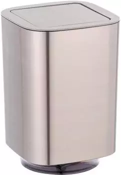 Wenko Schwingdeckeleimer Auron 5,5 L silber