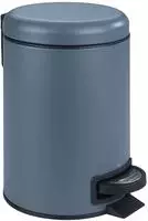 WENKO Kosmetik-Treteimer Mod. Leman Slateblue 3 L mit herausnehmbarem Einsatz