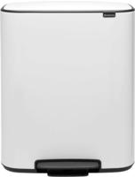 Brabantia M&uuml;lleimer "Bo Treteimer, 2 x 30L" sanft schlie&szlig;ender Deckel, mit leichter