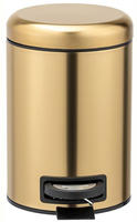WENKO Treteimer Mod. Leman Edels gold matt 3l Edelstahl, 3 Liter 24009800