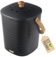 Nachhaltiger Biom&uuml;lleimer K&uuml;che, Geruchsdichter Komposteimer Mit Deckel, 3 Liter,