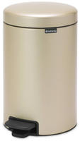 Brabantia M&uuml;lleimer 304446, newIcon, gold, aus Metall, 12 Liter