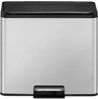 Eko Tretmülleimer Essential EcoCasa III 15+15l edelstahl matt