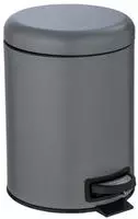 WENKO Kosmetik-Treteimer Mod. Leman Grau 5 L mit herausnehmbarem Einsatz 24682100