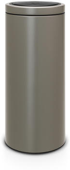 Brabantia Touch Bin 30L platinum braun
