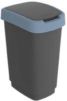Rotho M&uuml;lleimer Twist 1754406161, blau, aus Kunststoff, 25 Liter