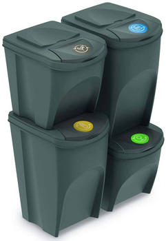 Prosperplast Mülltrenner Sortibox 2x25l/2x35l steingrau
