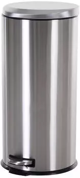 HomCom Treteimer mit Inneneimer silber/schwarz