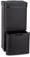 Klarstein - Royal Trash Matte Black Sensor-m&uuml;lleimer 72 Liter Edelstahl