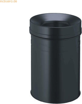 DURABLE Papierkorb Safe+ rund 15l schwarz