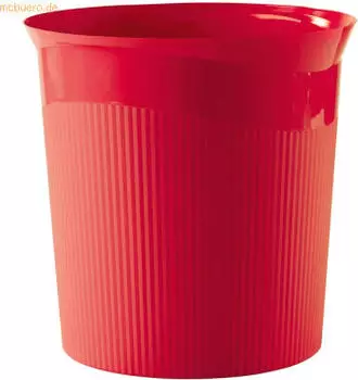 HAN Papierkorb Re-Loop 13 Liter 100% Recyclingmaterial rund rot