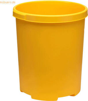 HAN Großpapierkorb Mobil XXL mit Griffmulden 50 Liter gelb