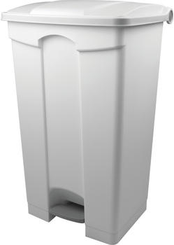 Helit Tret-Abfallbehälter „the step“, 90 Liter, weiß