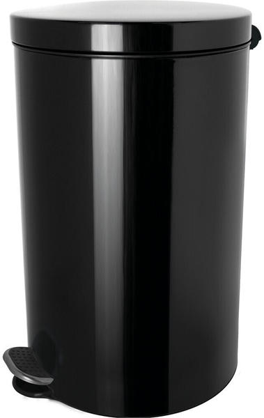 Helit Tretabfallbehälter „the knight“, 20 Liter, Silberionen-Beschichtung, schwarz