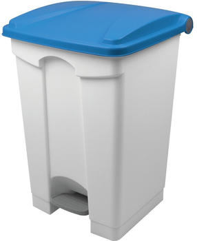 Helit Tret-Abfallbehälter „the step“, 45 Liter, blau