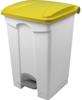 Helit Tret-Abfallbehälter „the step“, 45 Liter, gelb