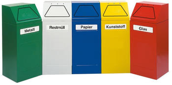 stumpf Wertstoffsammlerstumpf®, 65 Liter, selbstschließend, selbstlöschend, rot