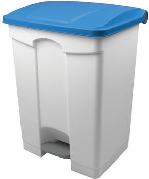 Helit Tret-Abfallbehälter „the step“, 70 Liter, blau