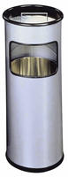 Durable 333023 M&uuml;lleimer 17 l Rund Metall Silber