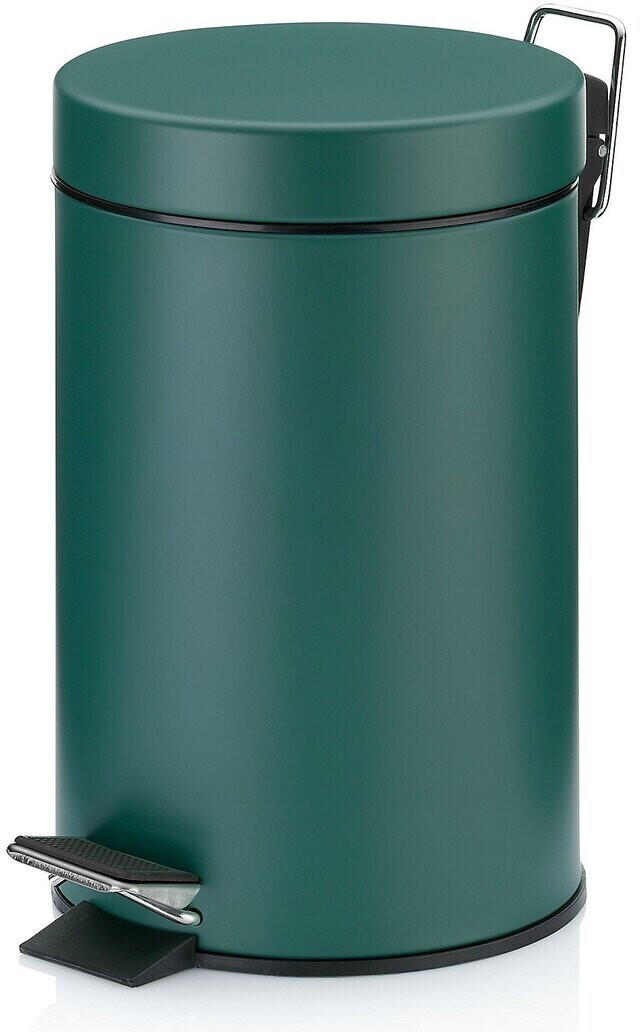 Mülleimer Mit Soft-Close Deckel – Schmal, 5 Liter, Fußpedal, Weiß Matt