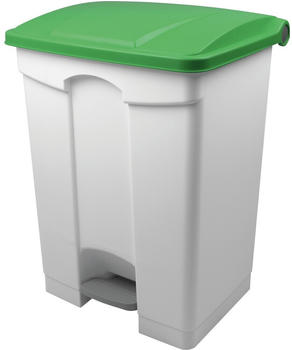 Helit Tret-Abfallbehälter „the step“, 70 Liter, grün