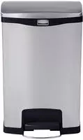 Rubbermaid Tretabfalleimer Slim Jim 1901992 Metall 50l